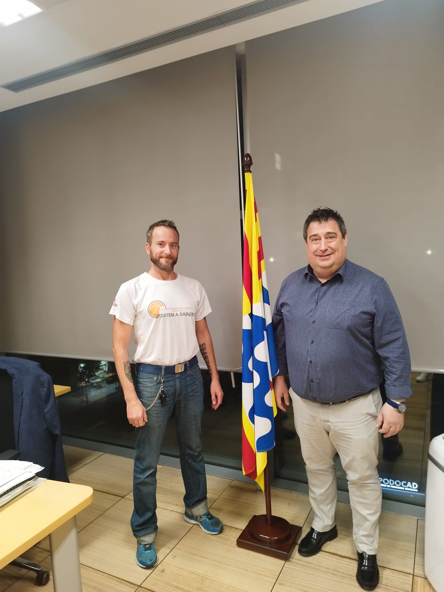 Reunió amb el regidor d'esports Juan Portillo